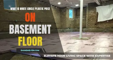 Understanding the Purpose of the White Circle Plastic Piece on Your Basement Floor