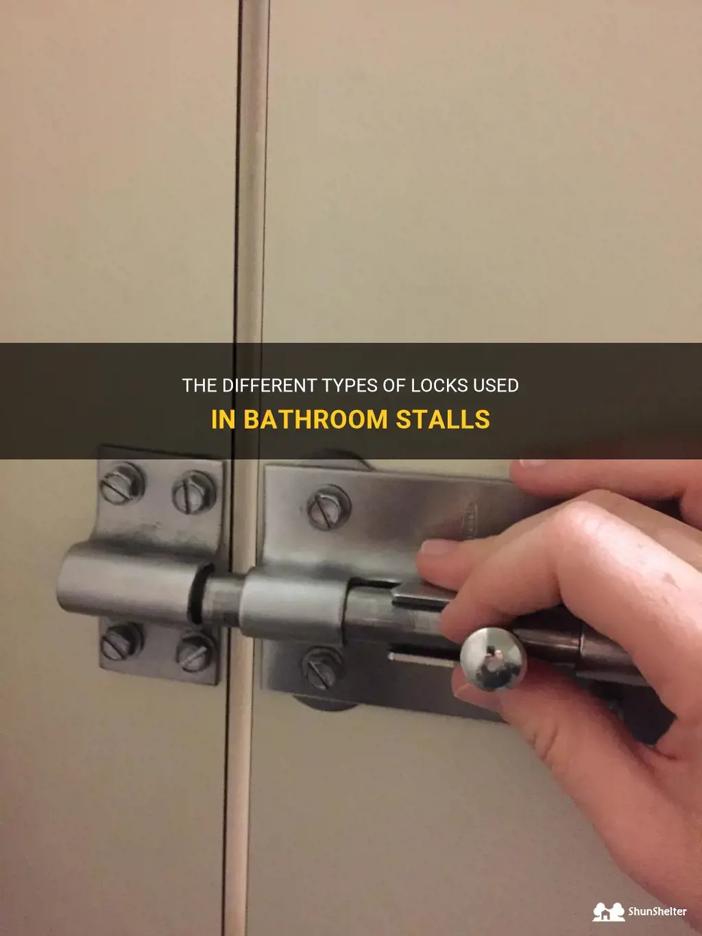 what kind of lock do they put in bathroom stalls