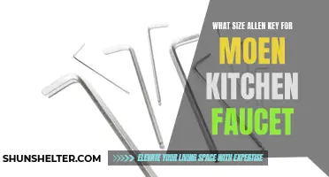 Finding the Right Size Allen Key for Your Moen Kitchen Faucet