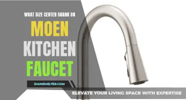 Determining the Proper Center Shank Size for Your Moen Kitchen Faucet