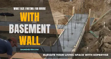 Determining the Right Footing Size for a House with a Basement Wall