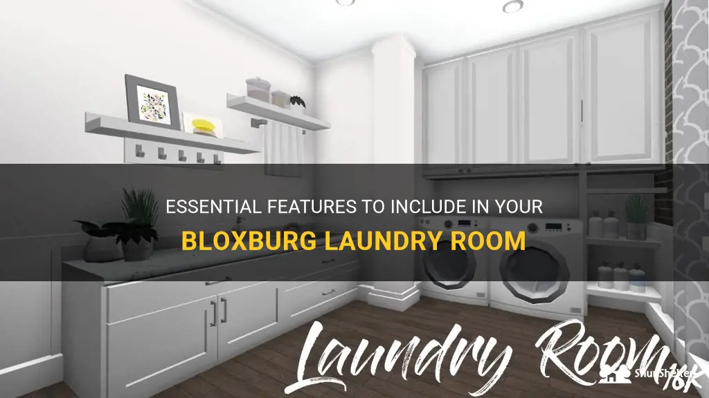 what to add in a laundry room in bloxburg