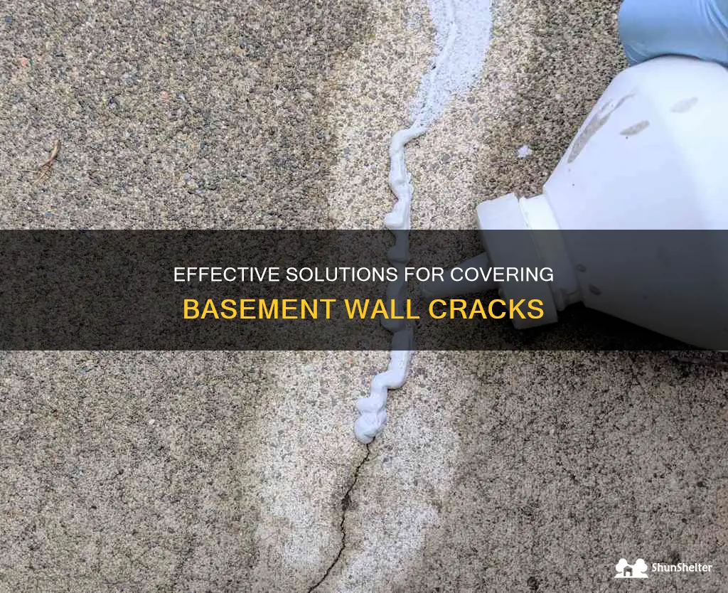 what to put over basement wall cracks