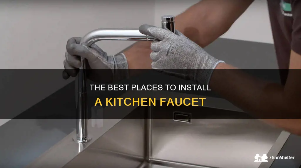 where to install kitchen faucet