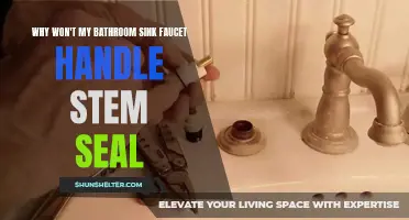 Common Reasons for a Bathroom Sink Faucet Handle Stem Seal Not Sealing Properly