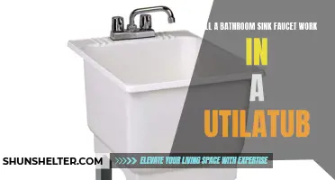 Can a Bathroom Sink Faucet Be Installed in a Utility Tub?